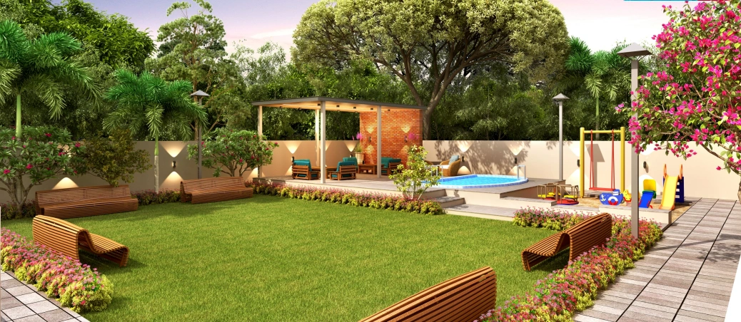 Shreemad Bungalows entrance gate